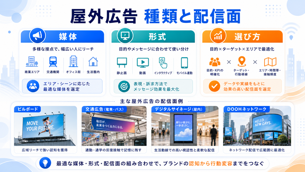 屋外広告の仕組みを解説するimage2.0インフォグラフィック