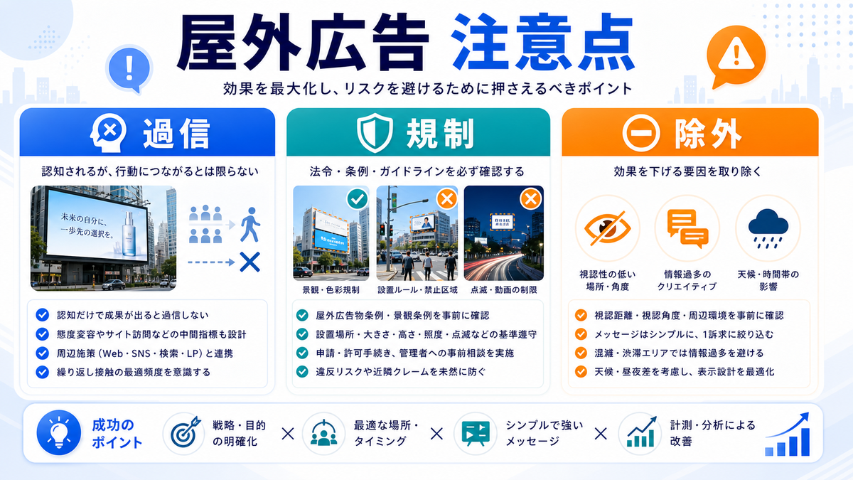 屋外広告のメリットを解説するimage2.0インフォグラフィック