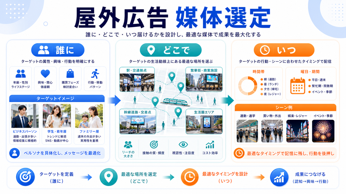 屋外広告の費用・課金・予算設計を解説するimage2.0インフォグラフィック