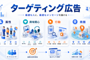 ターゲティング広告とは?種類・設定方法とライバルマーケティング広告の活用法 アイキャッチ Image 2.0図解