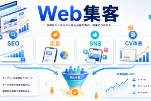 Web集客とは?成果を増やす設計手順とライバルマーケティング広告の活用法 アイキャッチ Image 2.0図解