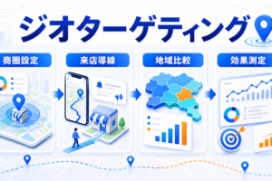 ジオターゲティングとは？位置情報広告の使い方とライバルマーケティング広告の活用法 アイキャッチ Image 2.0図解