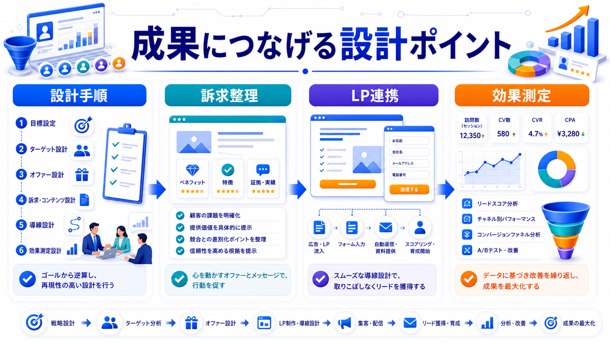 見込み客とは?潜在顧客との違い・獲得方法とライバルマーケティング広告 成果につなげる設計ポイント Image 2.0図解