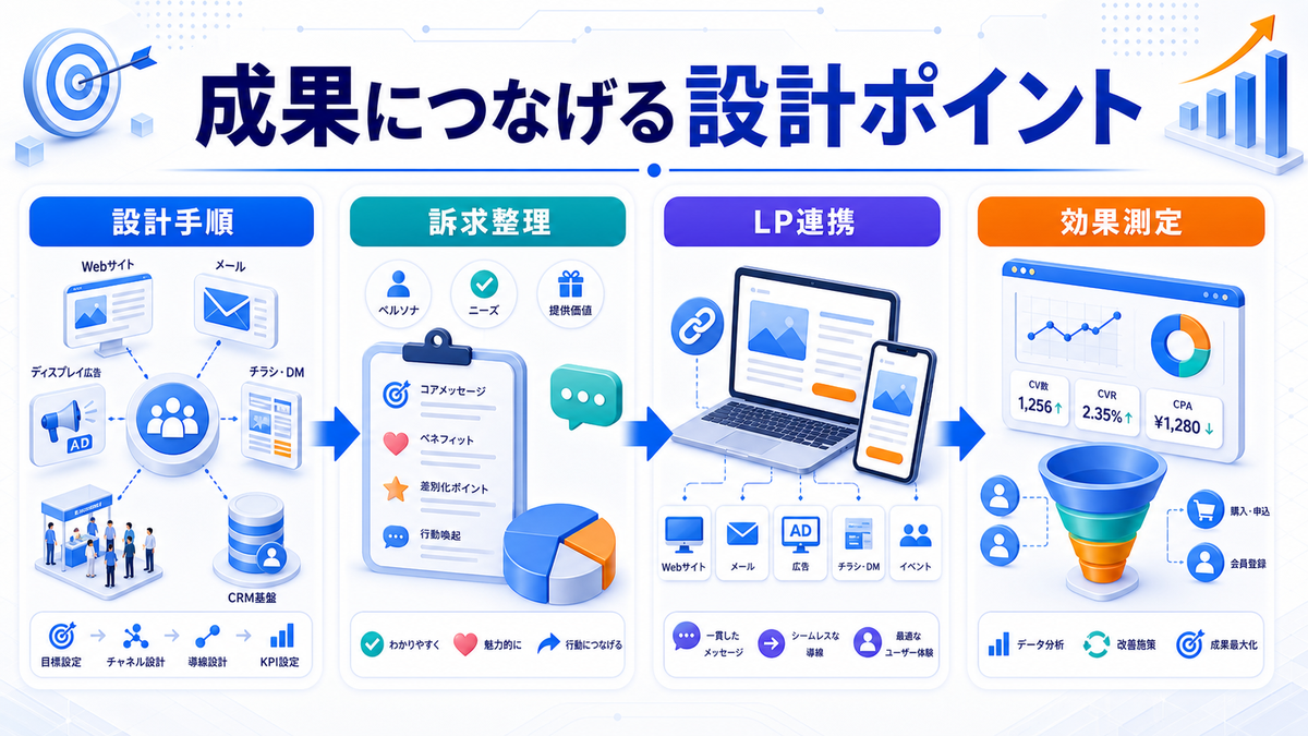 クロスメディアマーケティングとは？媒体連携の設計とライバルマーケティング広告 成果につなげる設計ポイント Image 2.0図解