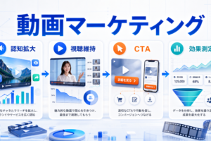 動画マーケティングとは?目的別手法・効果測定とライバルマーケティング広告 アイキャッチ Image 2.0図解