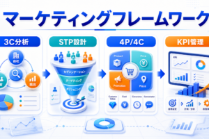 【2026年最新】BtoBマーケティングおすすめフレームワーク10選｜AI活用・ABM・データドリブン戦略 アイキャッチ Image 2.0図解
