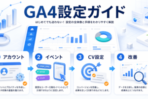 GA4設定方法｜初期設定5ステップ・イベント計測・Google広告連携を初心者向けに解説 アイキャッチ Image 2.0図解