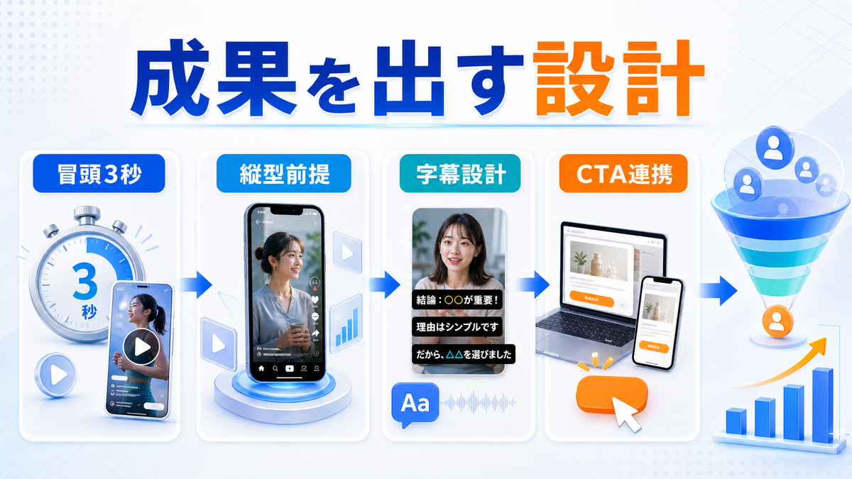 リール広告で成果を出す設計ポイントのimage2.0図解