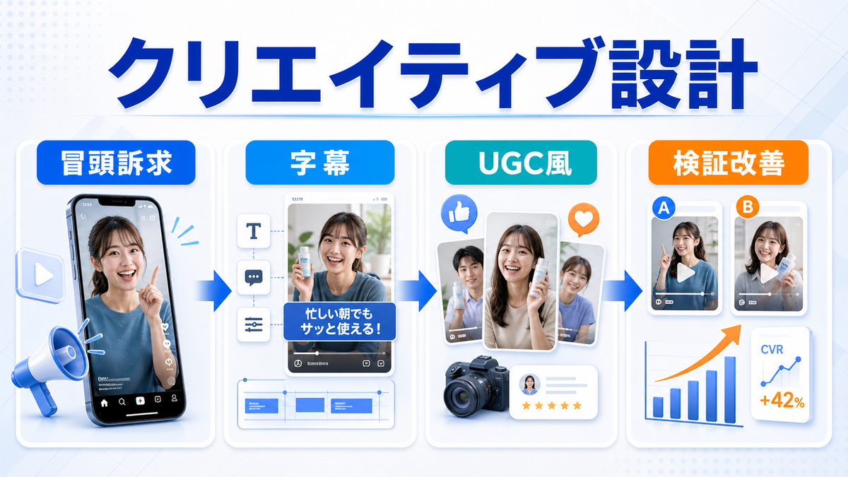 リール広告クリエイティブ設計のimage2.0図解