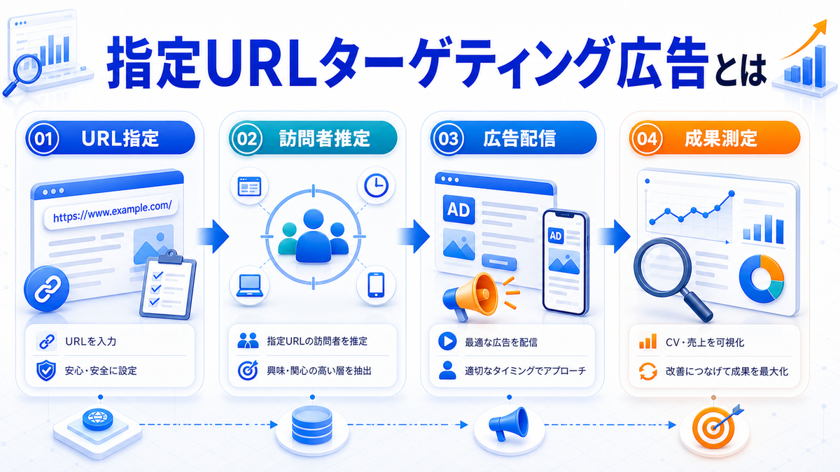 指定URLターゲティング広告の仕組みを整理したImage 2.0図解