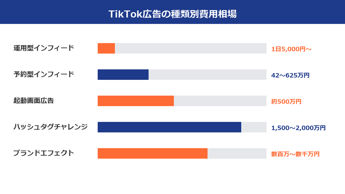TikTok広告の種類別費用相場 Image 2.0図解