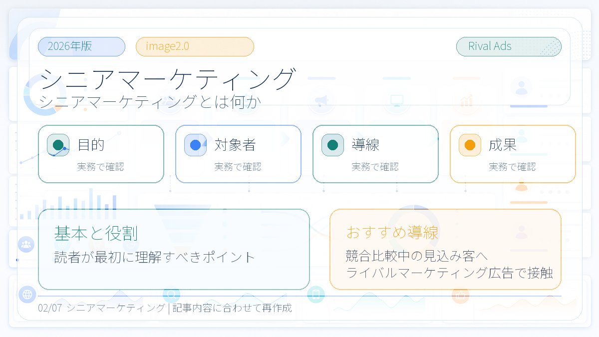 【2026年最新】シニア層に響くAI活用マーケティング完全ガイド|ChatGPT・LINE・YouTube戦略とヘルステック対応 図解01