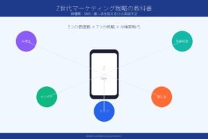 【2026年最新】Z世代マーケティング完全ガイド|特徴・消費行動・SNS戦略・AIネイティブ対応 ファーストビュー図解