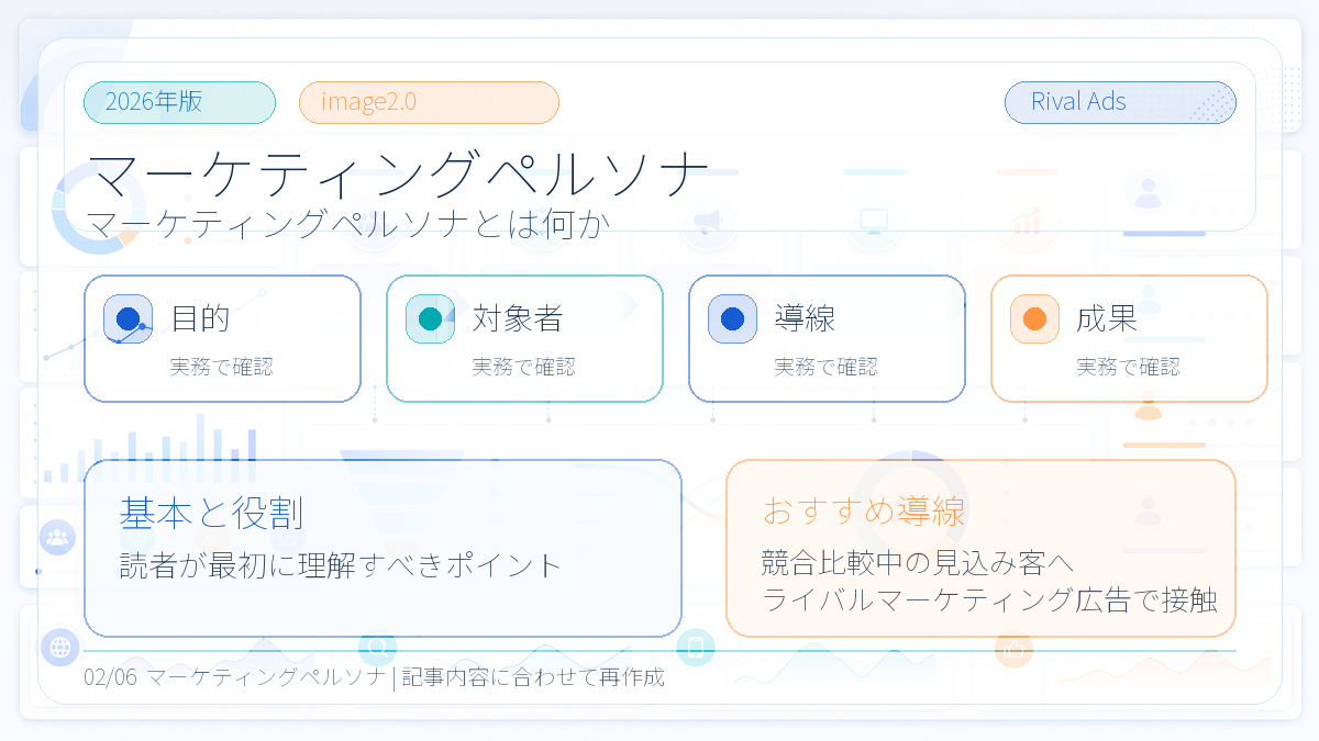 【2026年最新】ペルソナの設定方法とカスタマージャーニーマップの作り方｜AI活用の実践ガイド 図解01