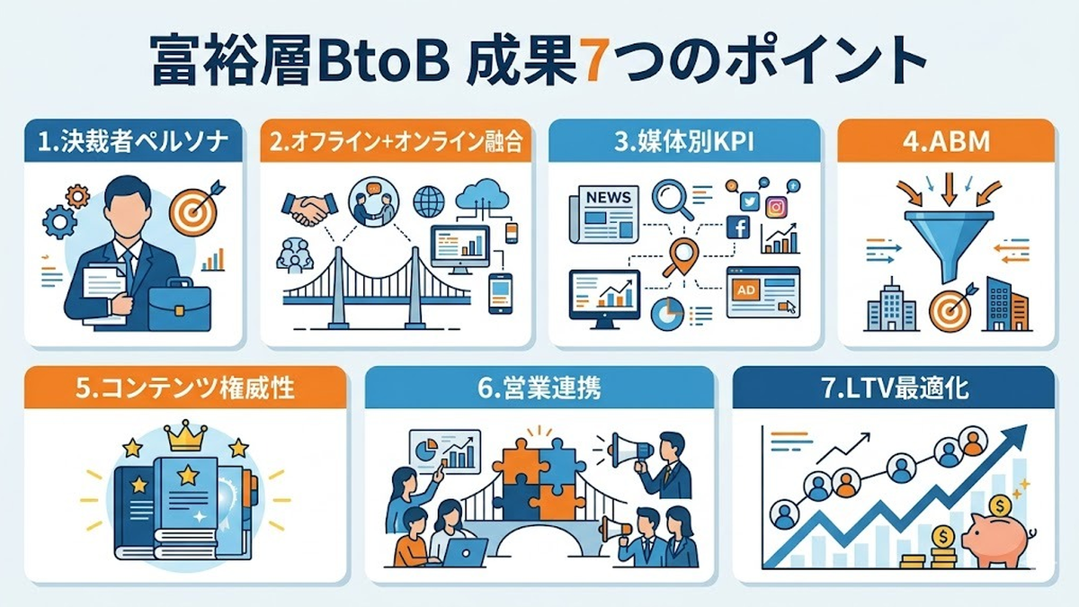 富裕層BtoBで成果を出す7つのポイント