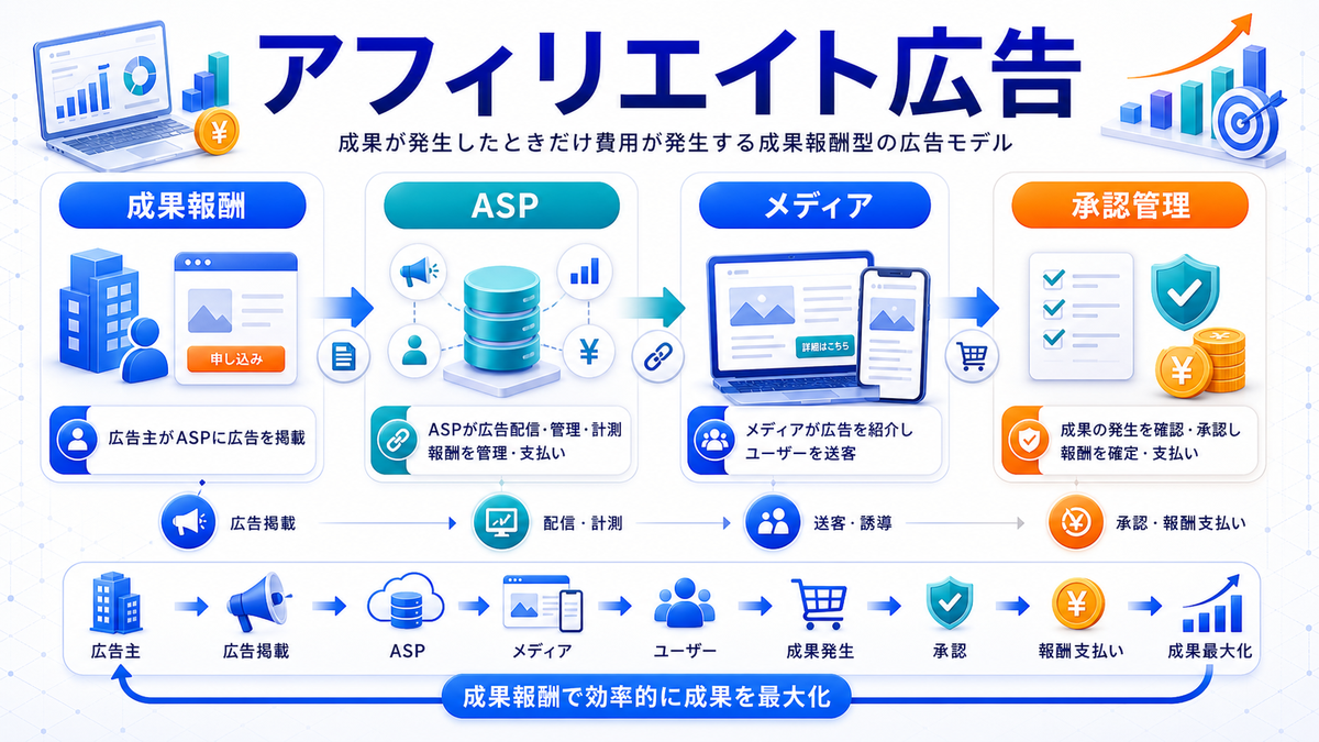 アフィリエイト広告の仕組みを整理したImage 2.0図解