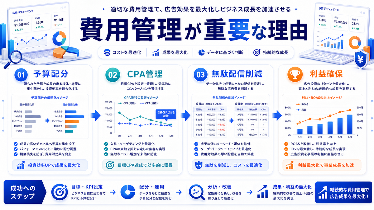 Web広告の費用管理が重要な理由 Image 2.0図解