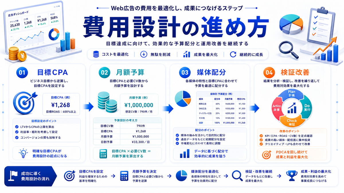 Web広告の費用設計の進め方 Image 2.0図解