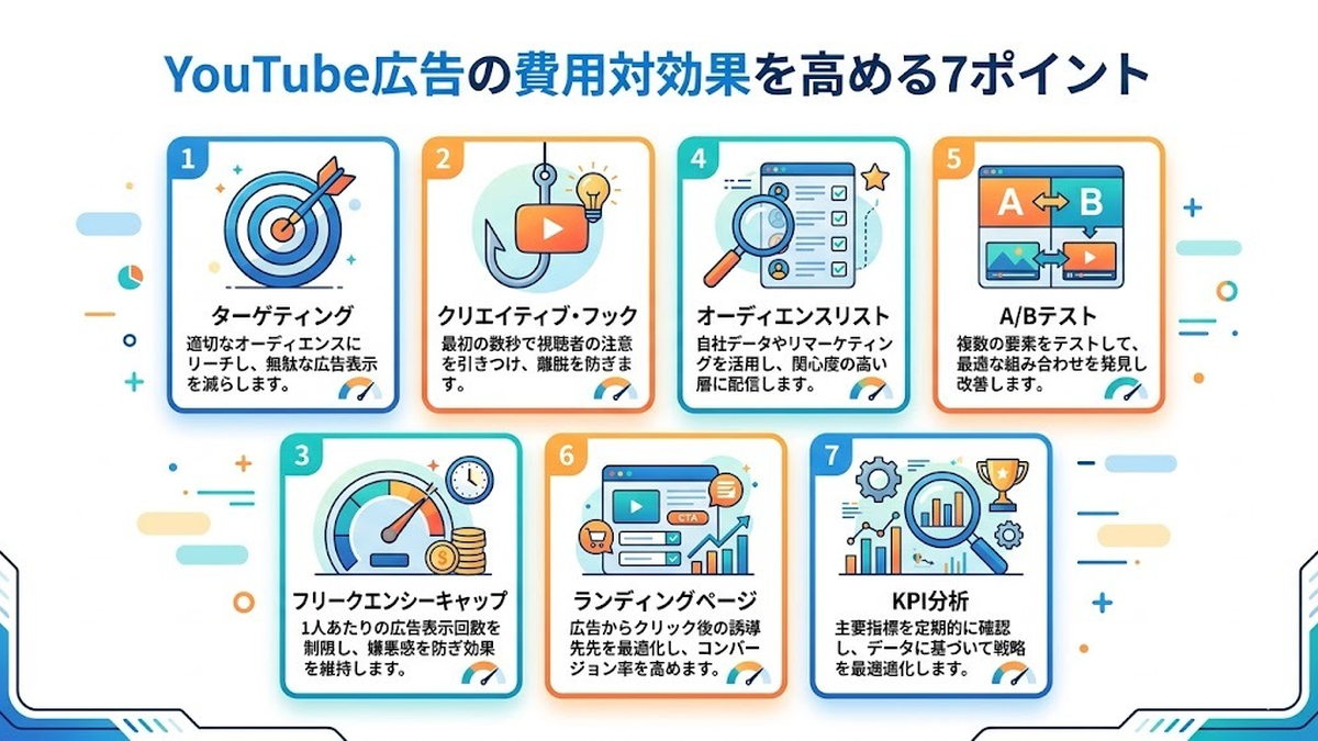 YouTube広告の費用対効果を高める7ポイント