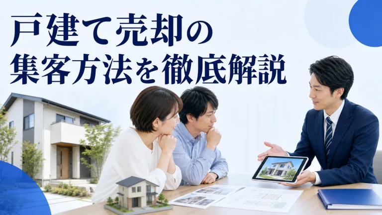戸建て売却の集客方法を徹底解説を内容別のオリジナル構図で整理した図解