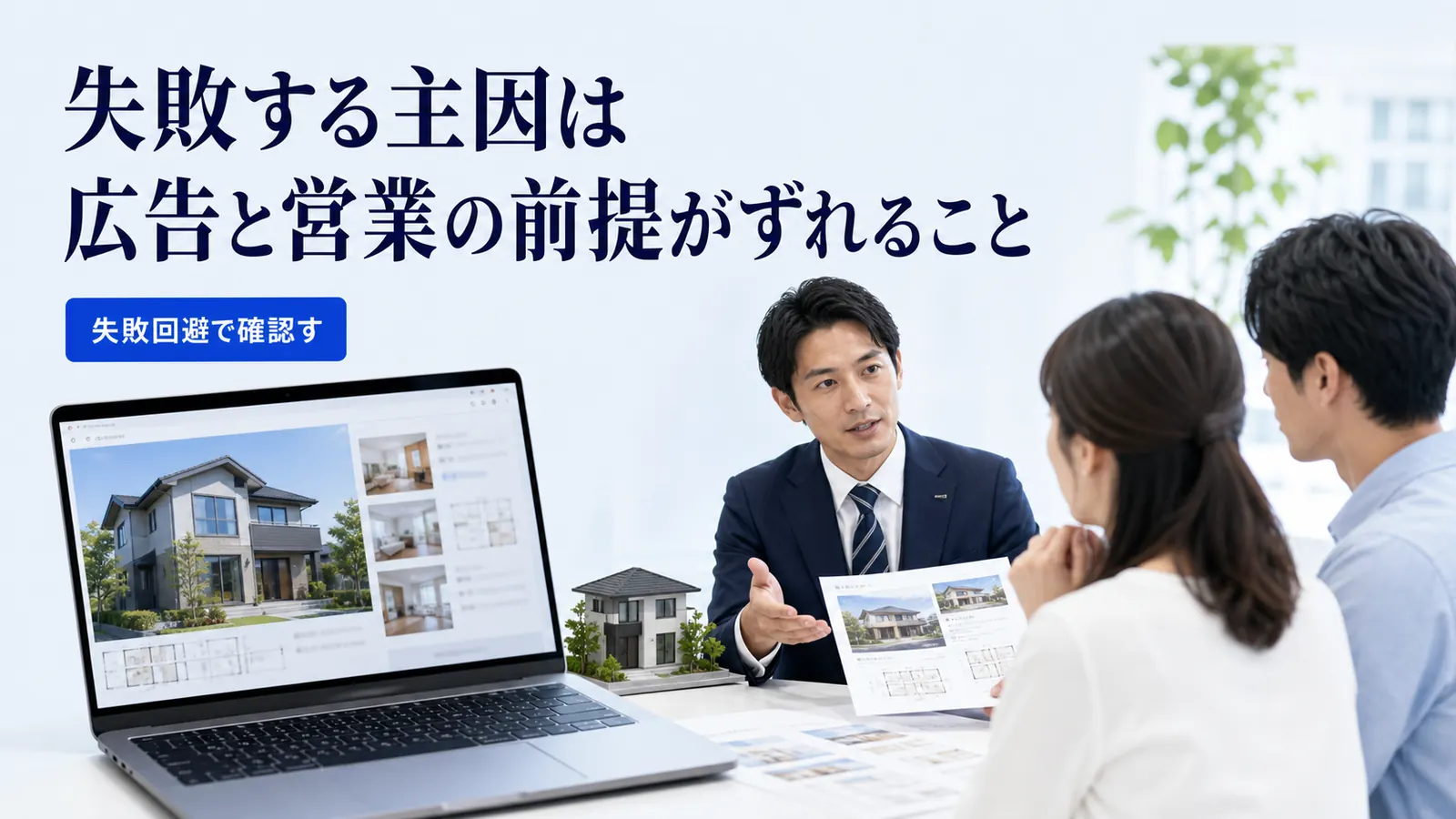 失敗する主因は広告と営業の前提がずれること