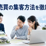 土地売買の集客方法を徹底解説を内容別のオリジナル構図で整理した図解