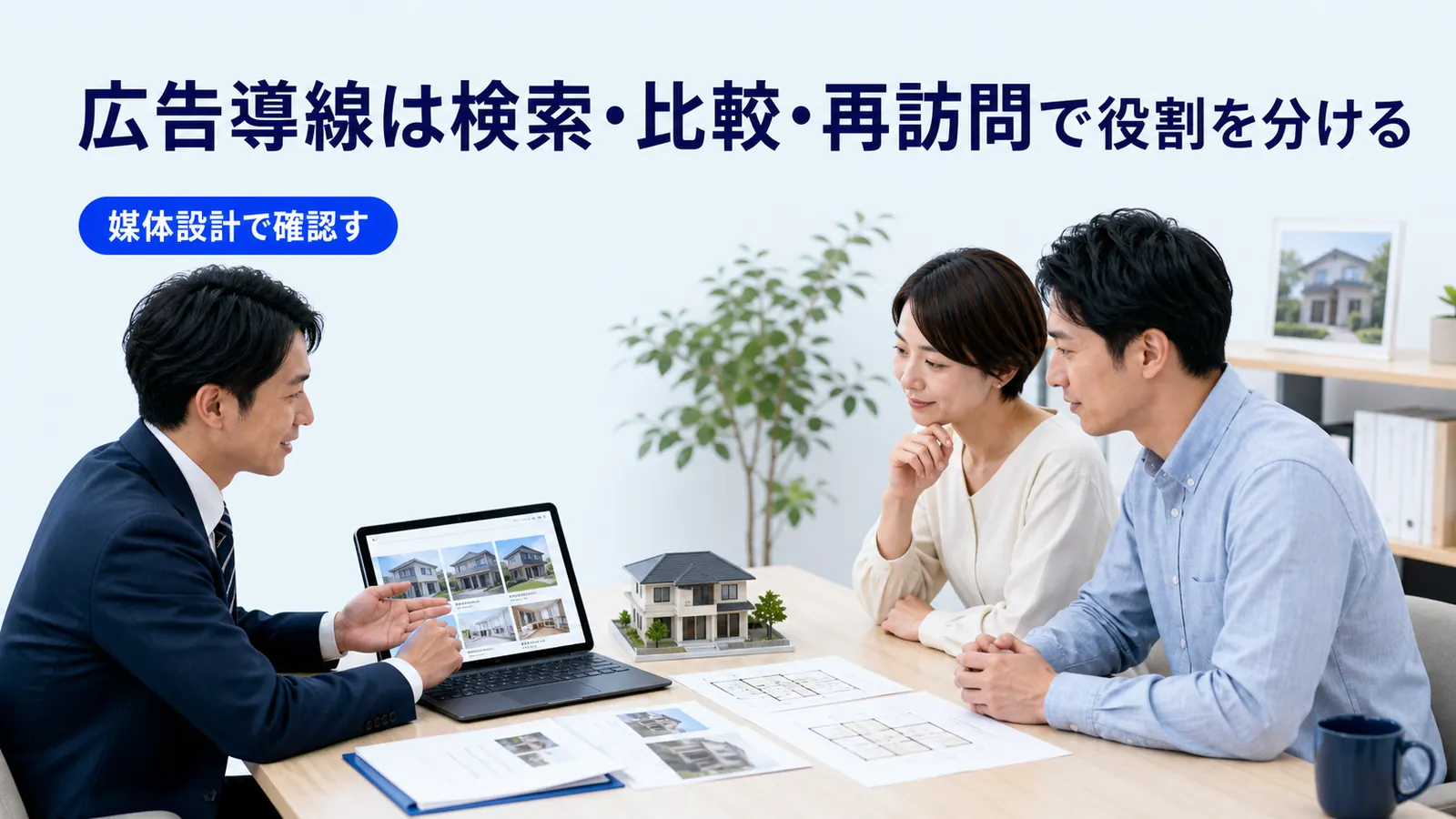 広告導線は検索・比較・再訪問で役割を分ける