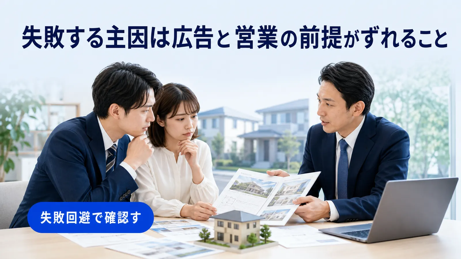 失敗する主因は広告と営業の前提がずれること
