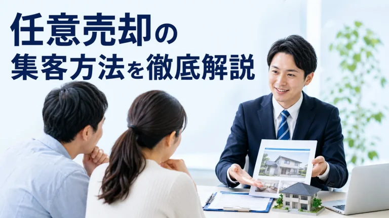 任意売却の集客方法を徹底解説を内容別のオリジナル構図で整理した図解