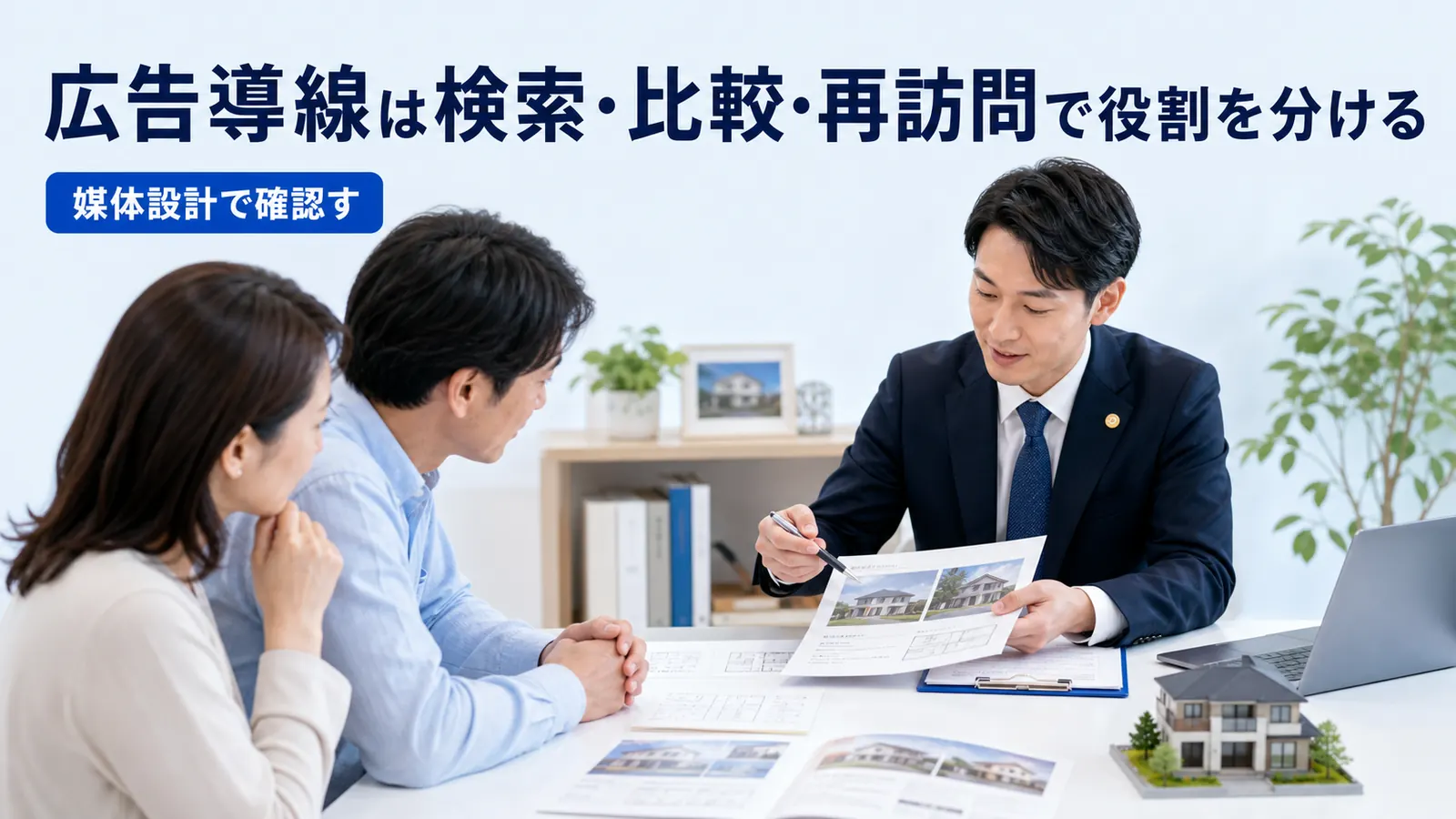 広告導線は検索・比較・再訪問で役割を分ける