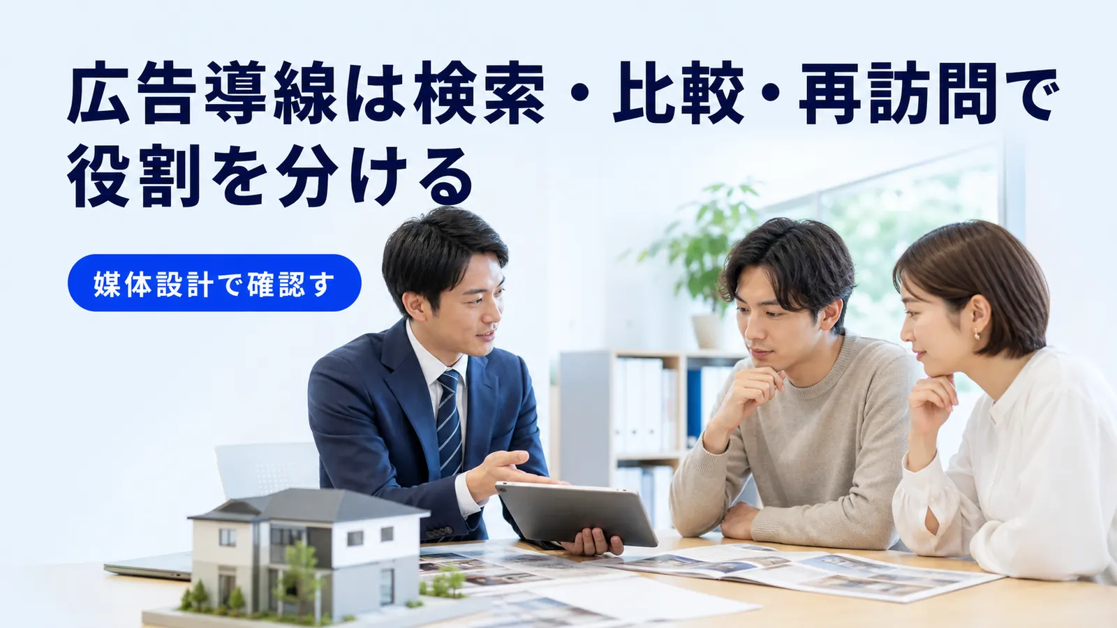 広告導線は検索・比較・再訪問で役割を分ける