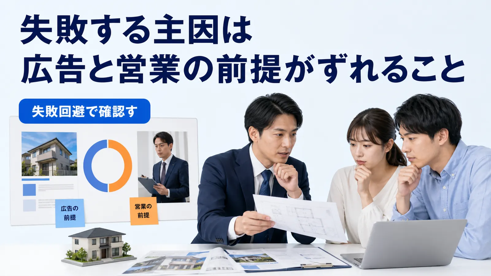 失敗する主因は広告と営業の前提がずれること