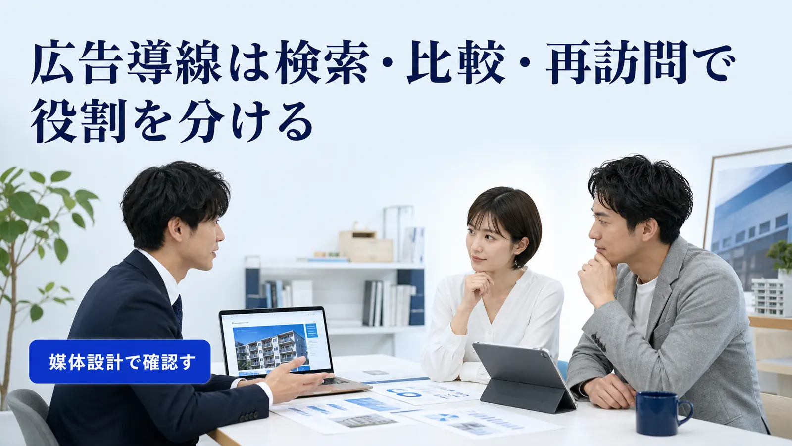 広告導線は検索・比較・再訪問で役割を分ける