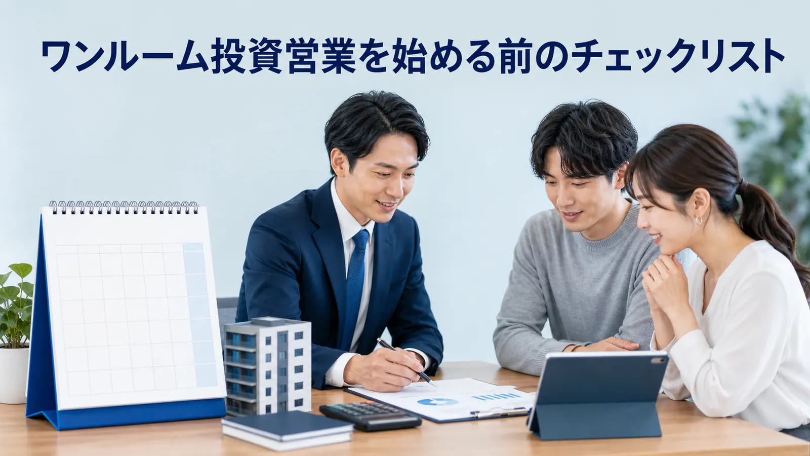 ワンルーム投資営業を始める前のチェックリスト