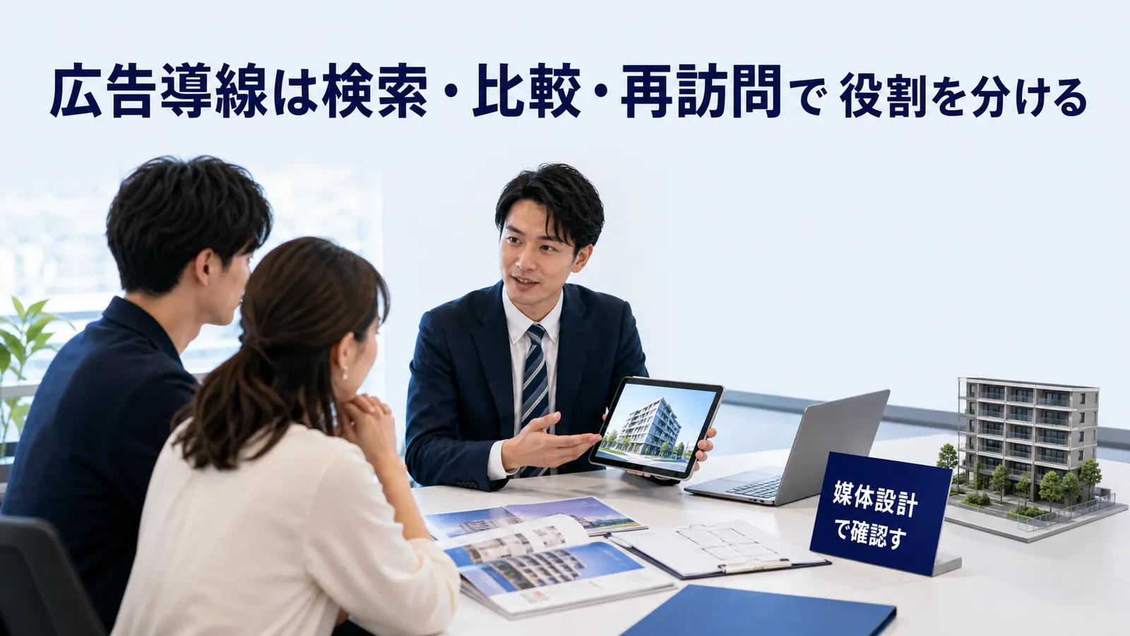 広告導線は検索・比較・再訪問で役割を分ける