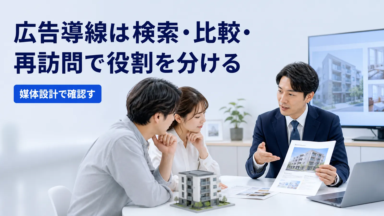 広告導線は検索・比較・再訪問で役割を分ける
