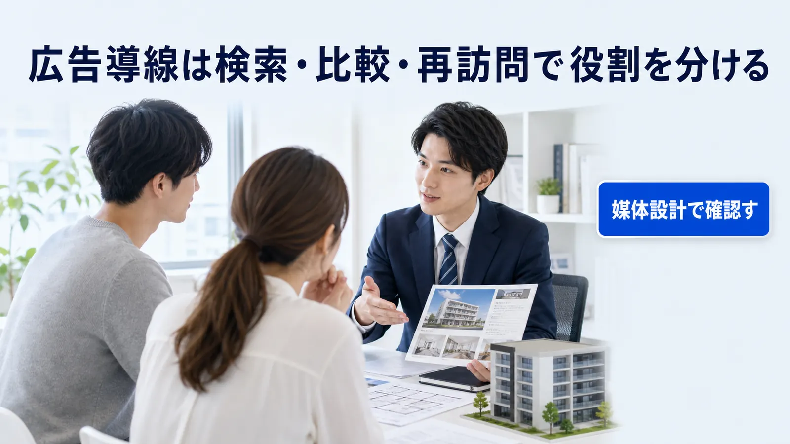 広告導線は検索・比較・再訪問で役割を分ける