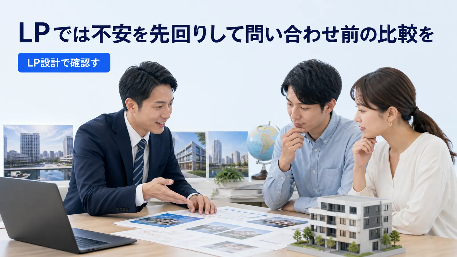 LPでは不安を先回りして問い合わせ前の比較を