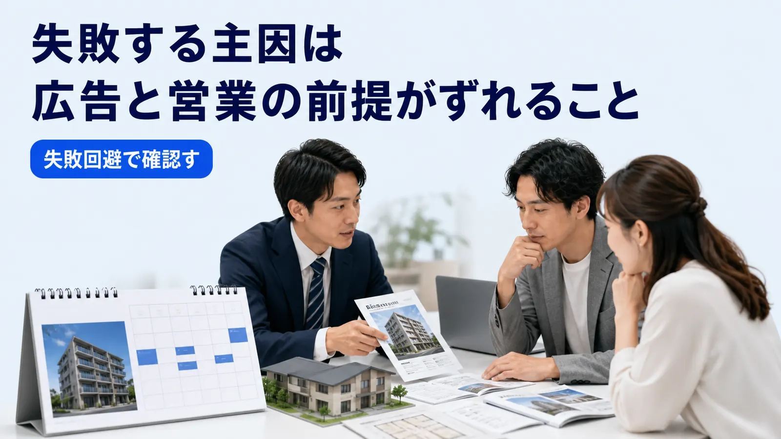 失敗する主因は広告と営業の前提がずれること