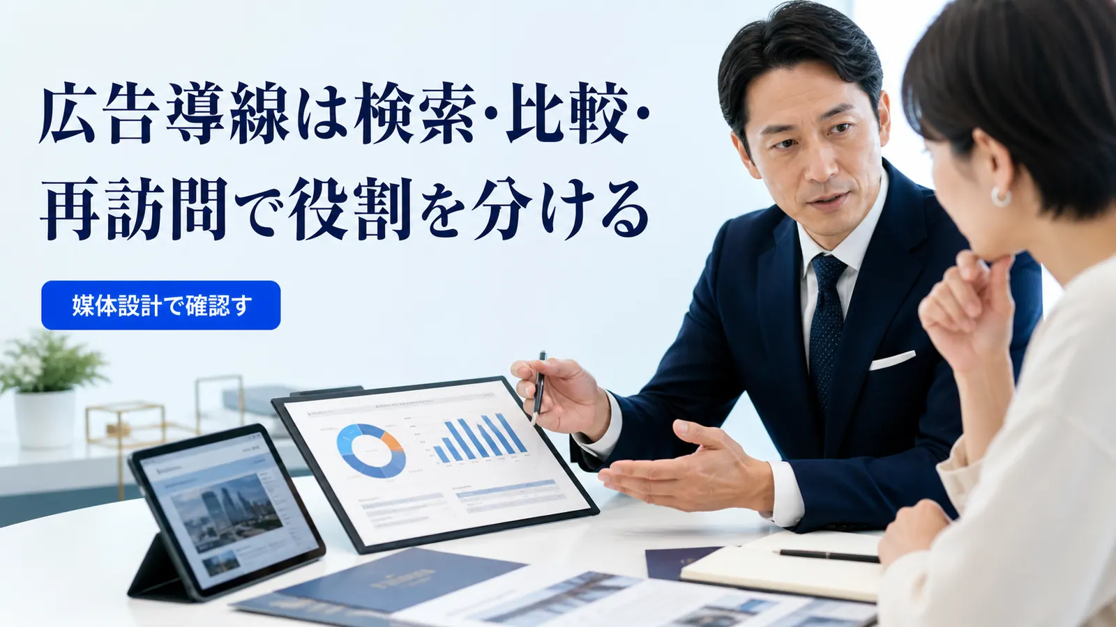 広告導線は検索・比較・再訪問で役割を分ける