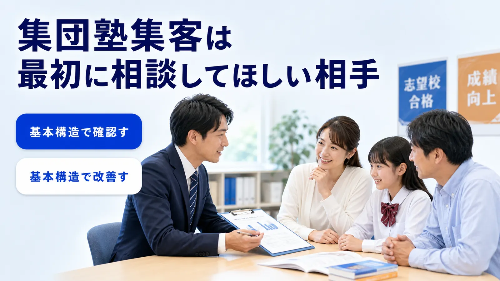 集団塾集客は最初に相談してほしい相手