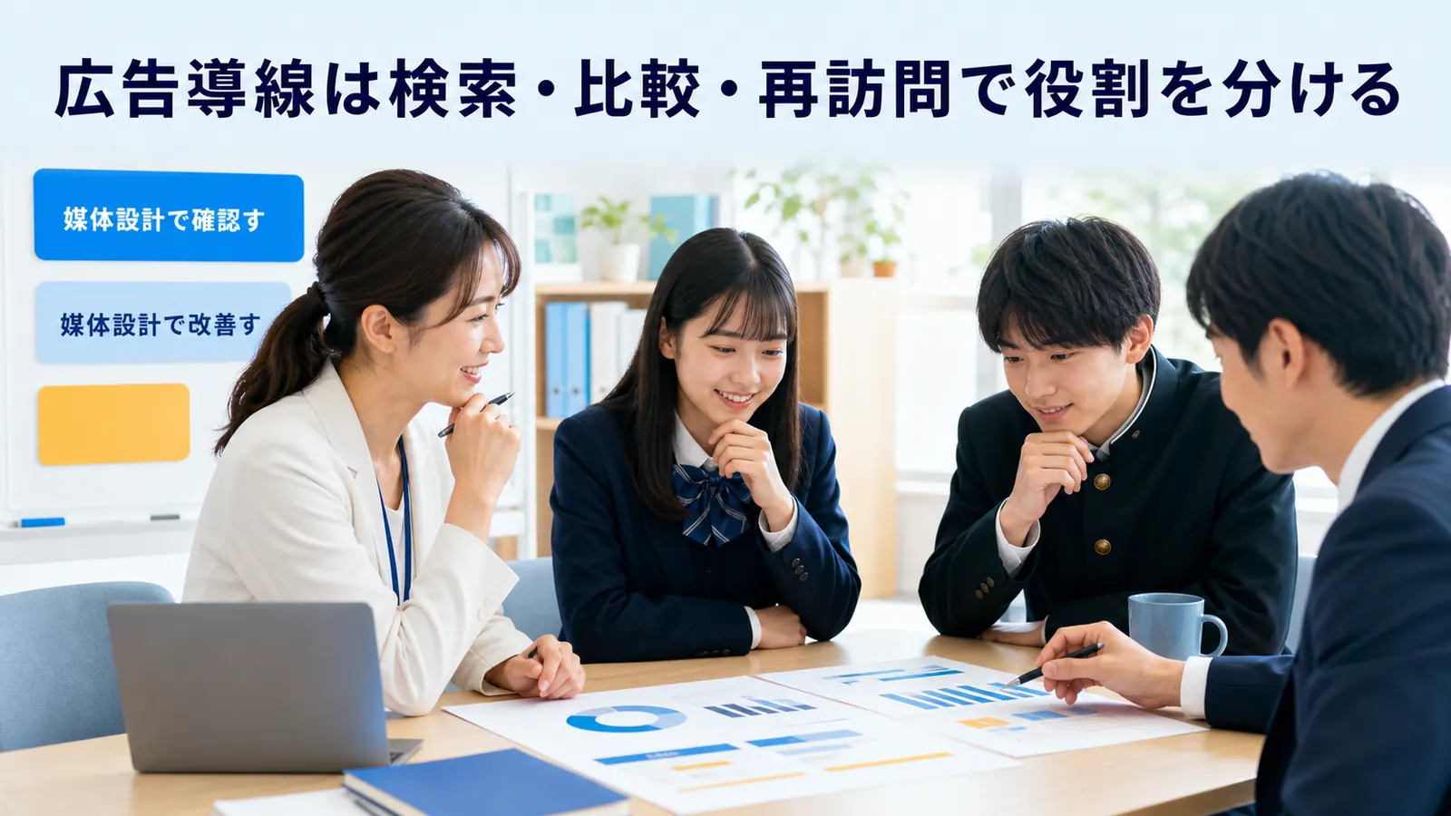 広告導線は検索・比較・再訪問で役割を分ける