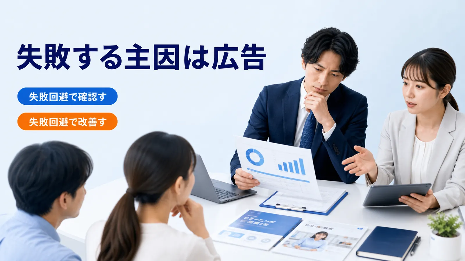 失敗する主因は広告