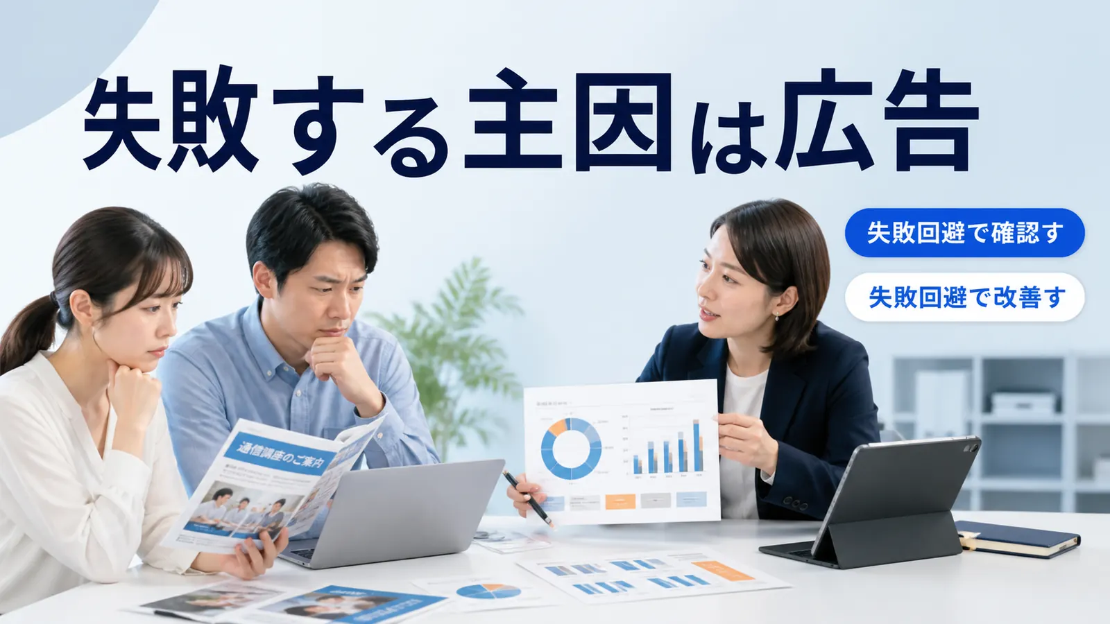 失敗する主因は広告