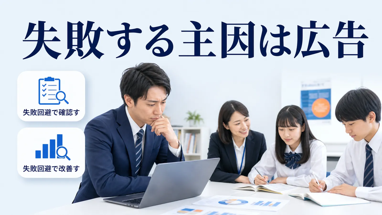 失敗する主因は広告
