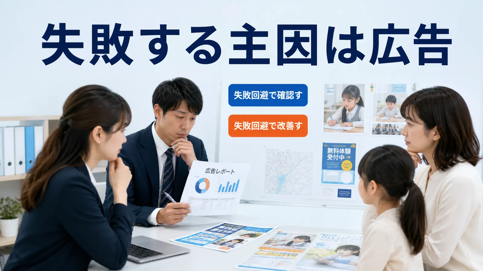 失敗する主因は広告