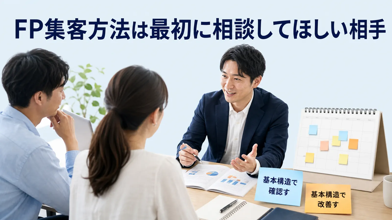 FP集客方法は最初に相談してほしい相手