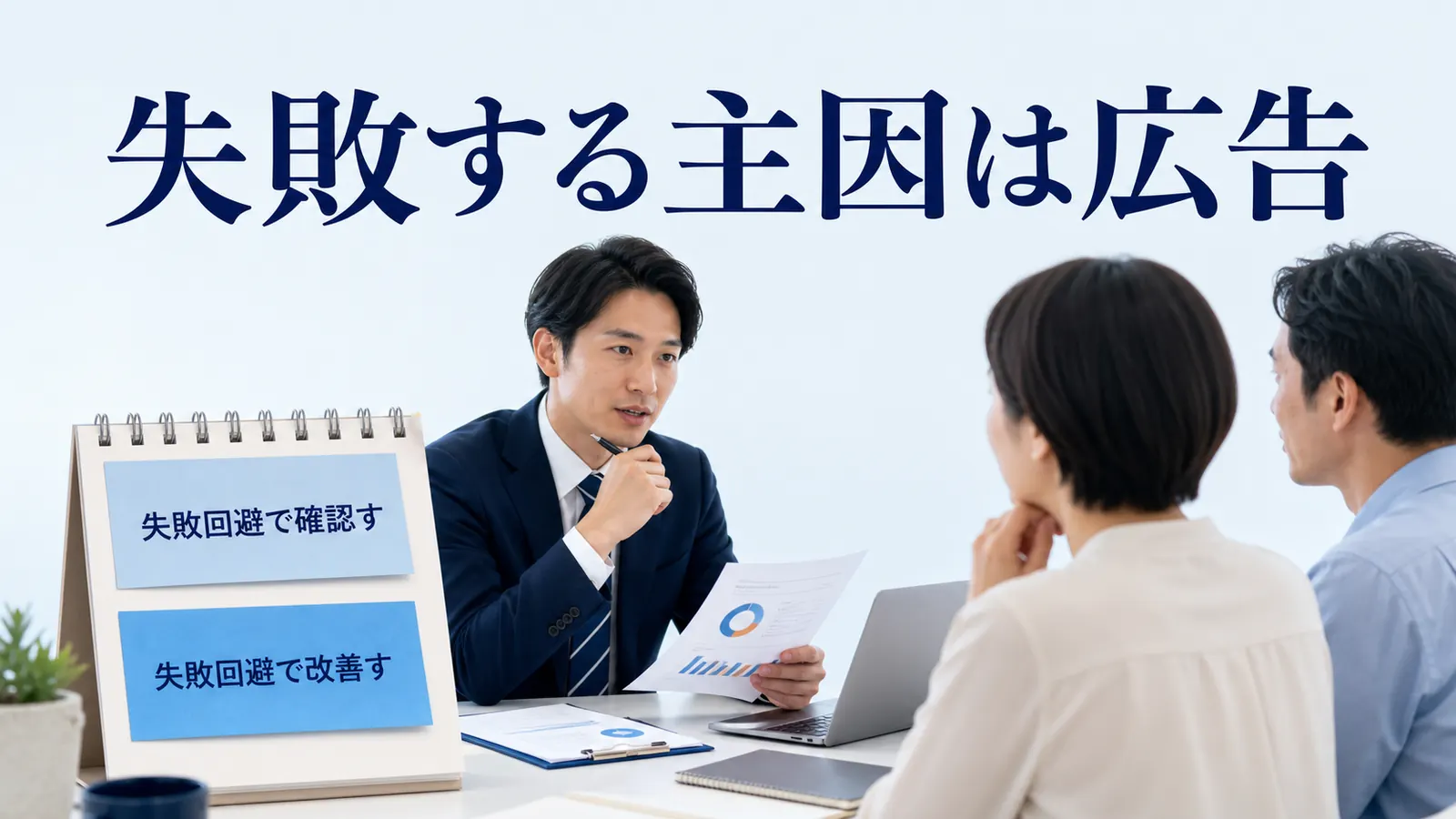 失敗する主因は広告