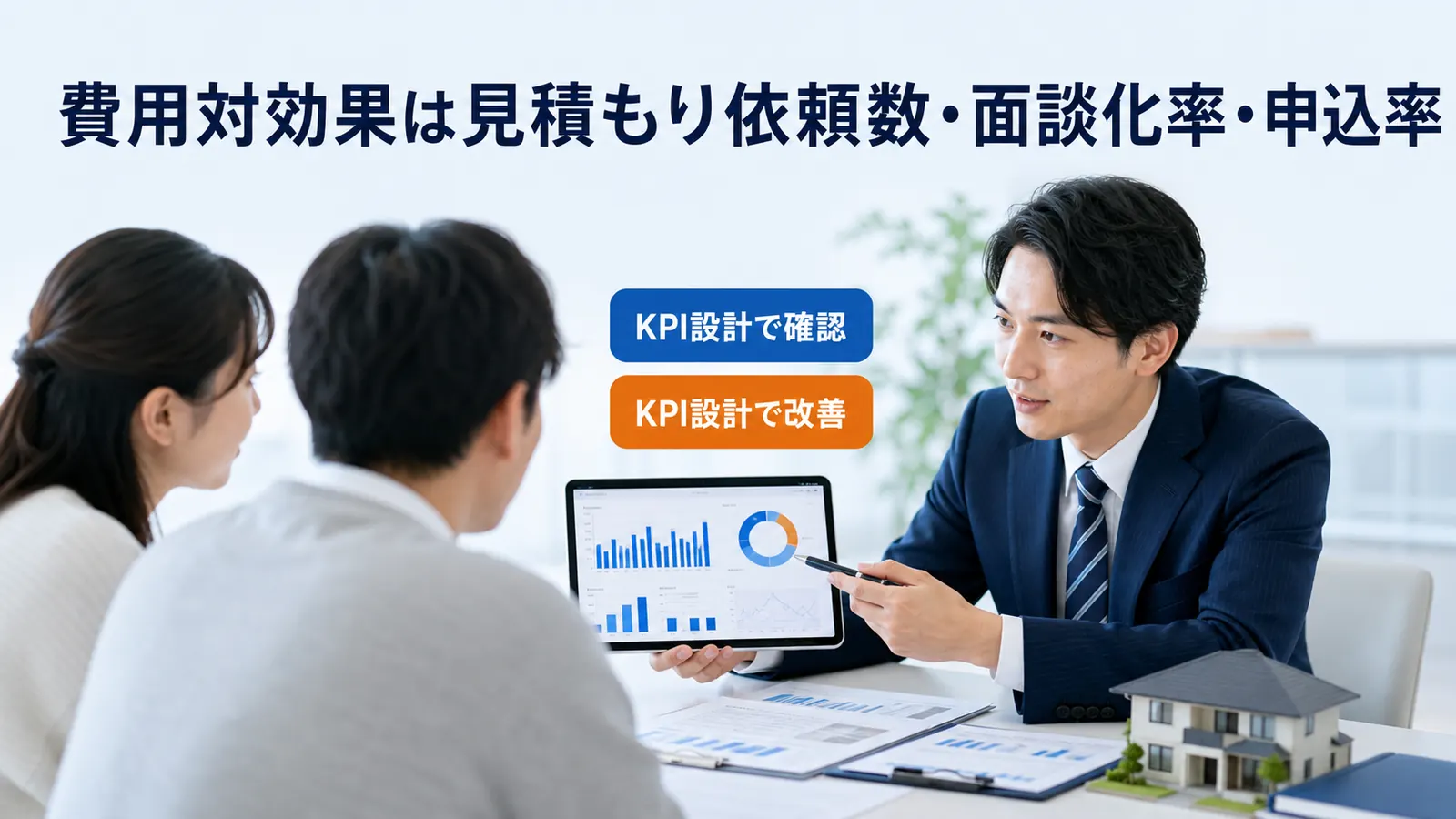 費用対効果は見積もり依頼数・面談化率・申込率