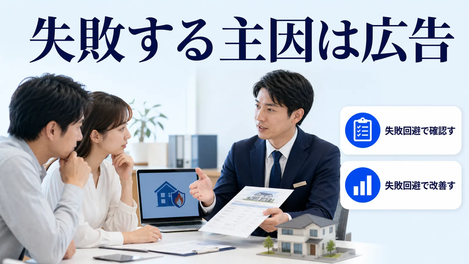 失敗する主因は広告